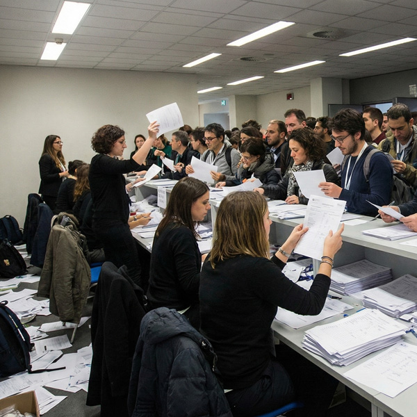 ospiti al welcome desk, passFLY.pro, Wallet Apple e Google Pay - MKM DIGITAL